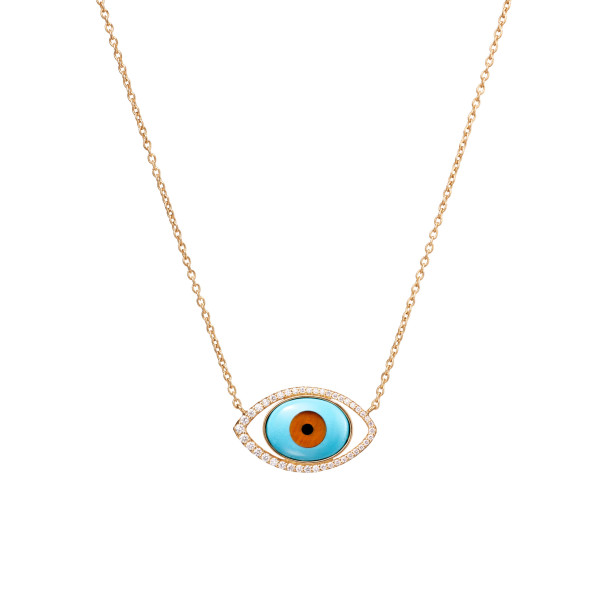         Gelbgold, Halsschmuck, Ole Lynggaard Copenhagen Evil Eye Halskette