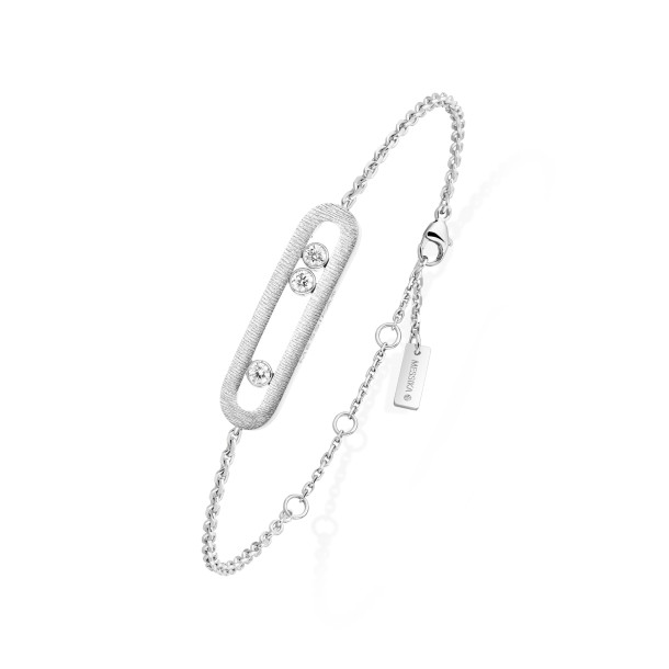         Weißgold, Armschmuck, Messika Move Classique Ciselé Armband