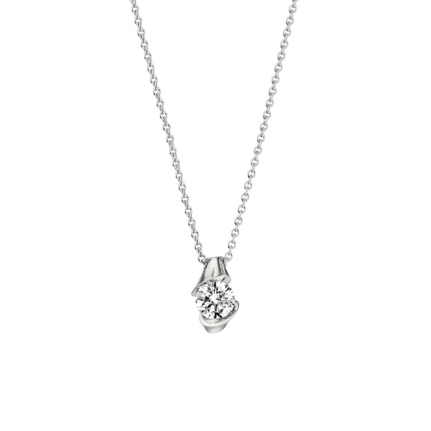         Weißgold, Halsschmuck, Schaffrath CALLA Collier