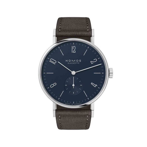         Handaufzug, NOMOS Glashütte Tangente 38 nachtblau