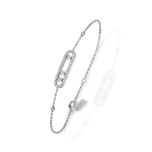         Weißgold, Armschmuck, Messika Move Classique Baby Pavé Armband