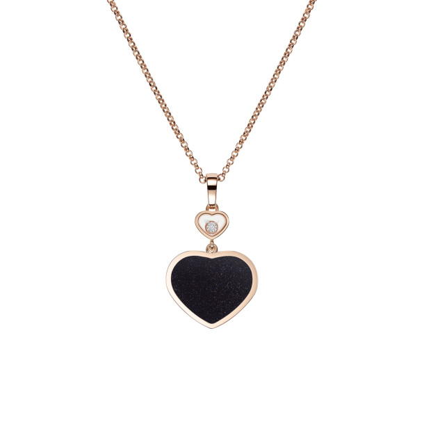         Roségold, Halsschmuck, Chopard Happy Hearts Anhänger mit Halskette