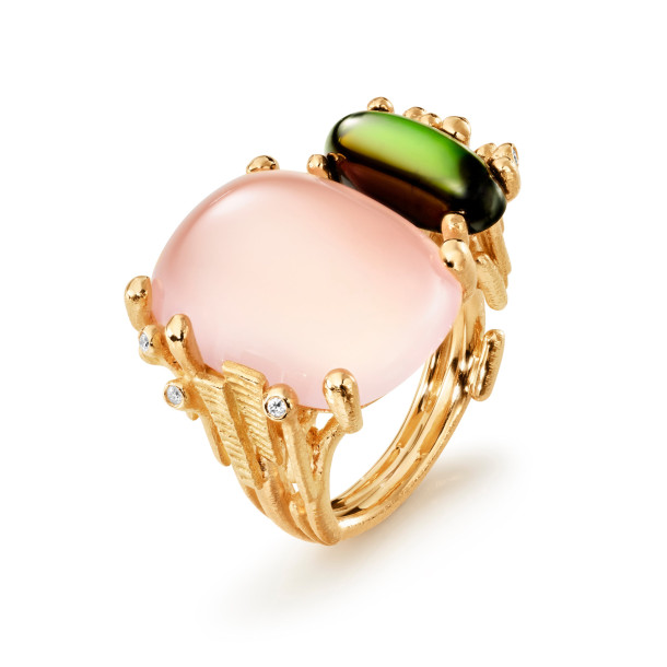         Gelbgold, Ringe, Ole Lynggaard Copenhagen BoHo Doppelring 