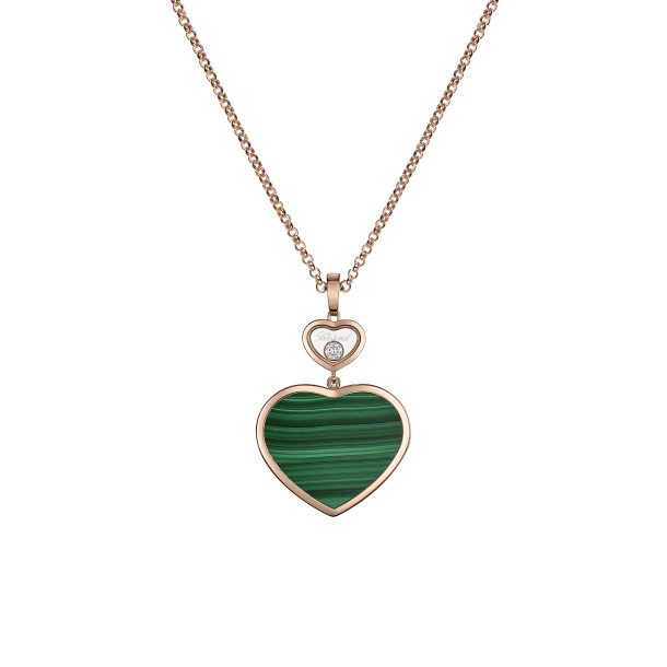         Roségold, Halsschmuck, Chopard Happy Hearts Anhänger mit Halskette