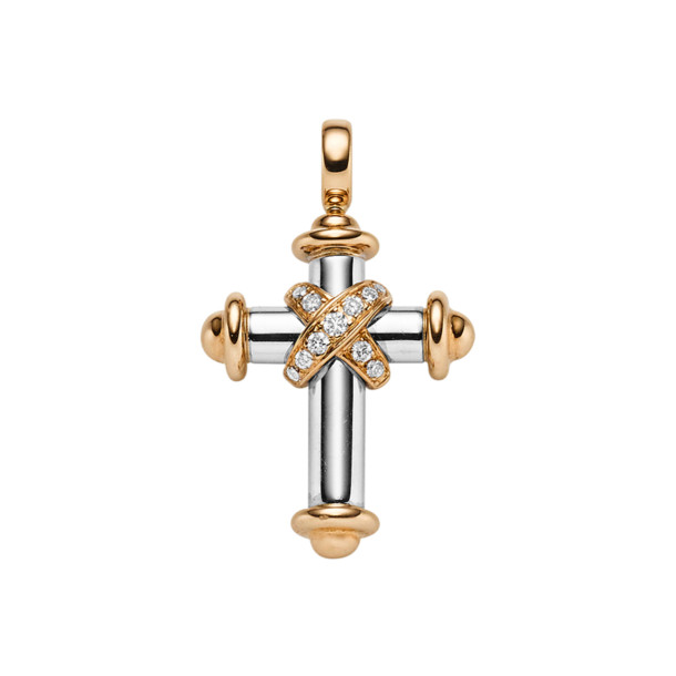         Weißgold, Halsschmuck, Leo Wittwer Crosses Anhänger
