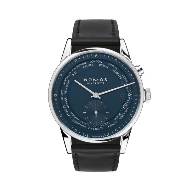         Automatik, NOMOS Glashütte Zürich Weltzeit nachtblau