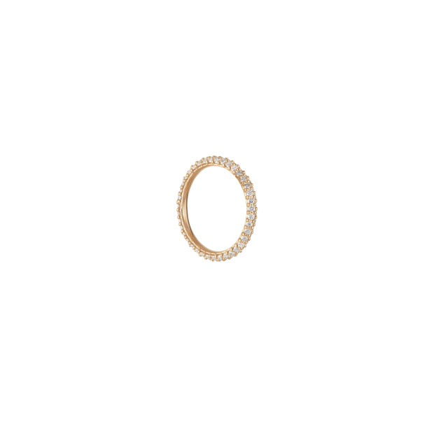         Gelbgold, Ohrringe, Ole Lynggaard Copenhagen Nature Einhänger groß mit Diamant-Pavé