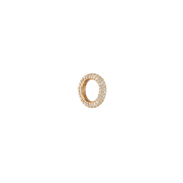         Gelbgold, Ohrringe, Ole Lynggaard Copenhagen Nature Einhänger klein mit Diamant-Pavé