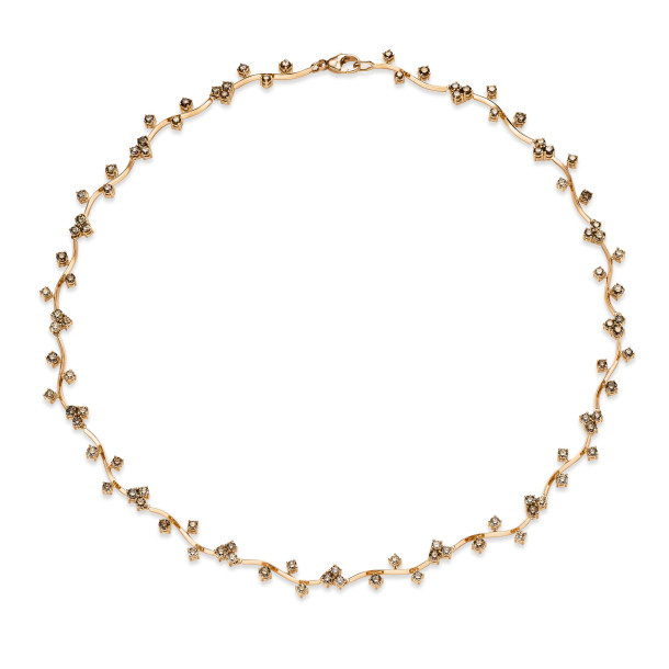         Roségold, Halsschmuck, Leo Wittwer Blütencollier