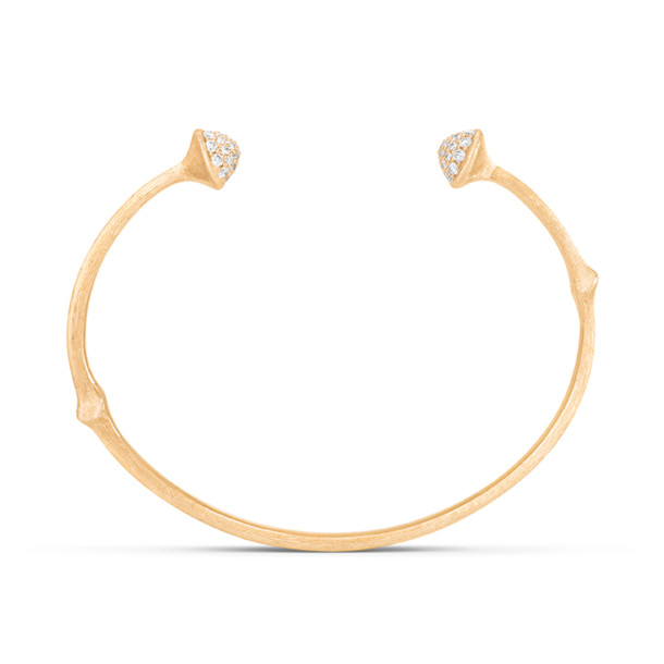         Gelbgold, Armschmuck, Ole Lynggaard Copenhagen Nature Armreif mit Diamant-Pavé