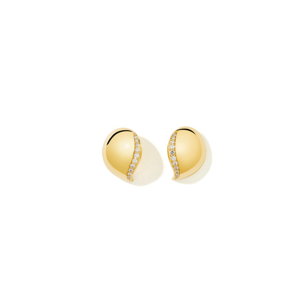         Gelbgold, Ohrringe, Tamara Comolli SIGNATURE Wave Ohrringe Pavé 