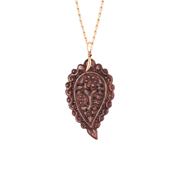         Roségold, Halsschmuck, Tamara Comolli INDIA Anhänger mit Snakewood Large