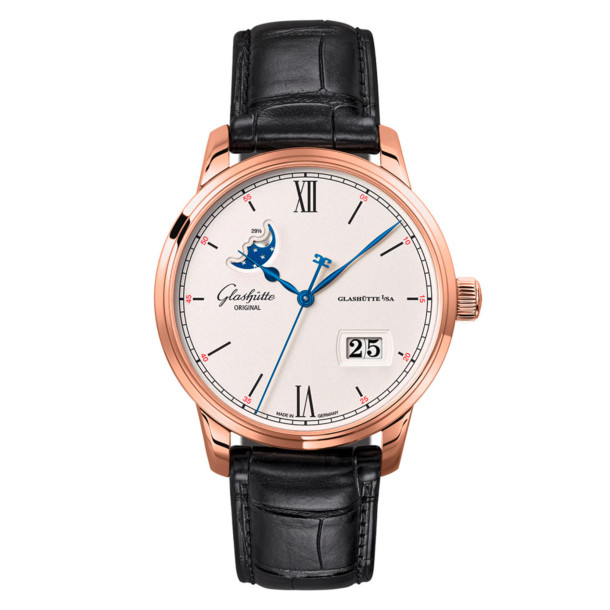         Automatik, Glashütte Original Senator Excellence 
Panoramadatum Mondphase