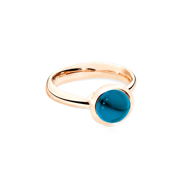         Roségold, Ringe, Tamara Comolli BOUTON Ring Small mit London Topas