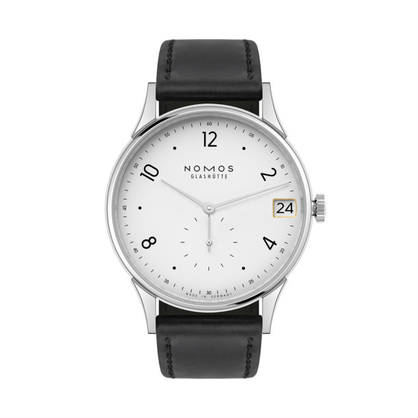         Handaufzug, NOMOS Glashütte Minimatik 39 Datum
