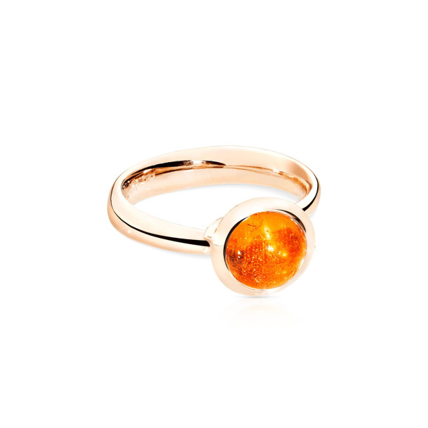         Roségold, Ringe, Tamara Comolli BOUTON Ring Small mit Granat