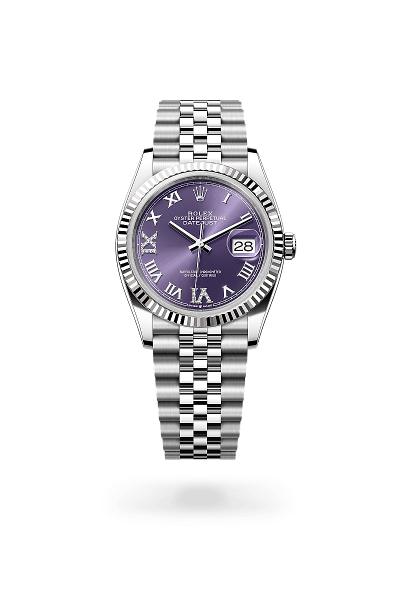 Rolex Datejust 36 M126234-0021 Herrenuhr - Oyster, 36 mm, Edelstahl Oystersteel und Weißgold