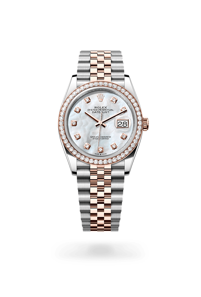 Rolex Datejust 36 M126281RBR-0009 Herrenuhr - Oyster, 36 mm, Edelstahl Oystersteel und Everose-Gold mit Diamanten