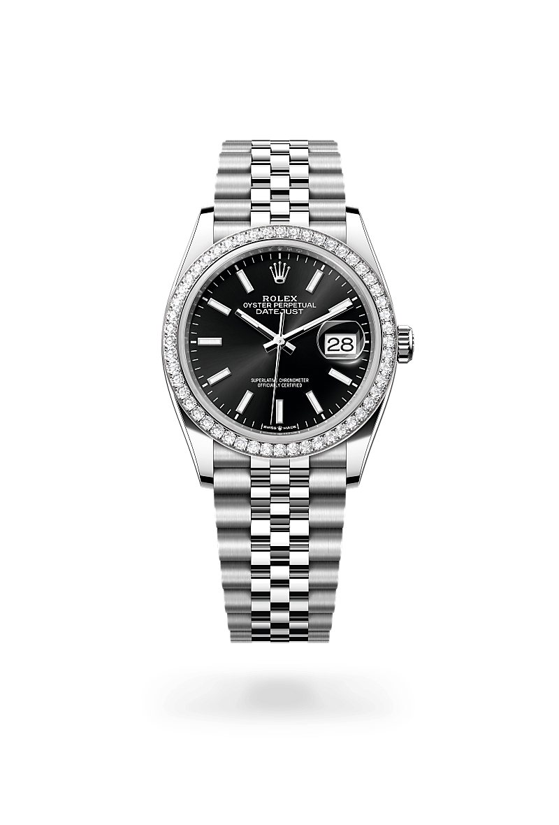 Rolex Datejust 36 M126284RBR-0007 Herrenuhr - Oyster, 36 mm, Edelstahl Oystersteel und Weißgold mit Diamanten