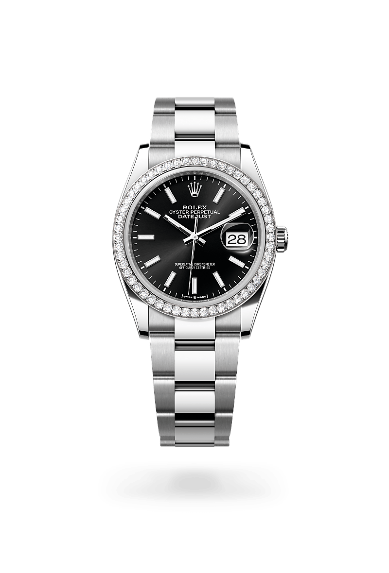 Rolex Datejust 36 M126284RBR-0008 Herrenuhr - Oyster, 36 mm, Edelstahl Oystersteel und Weißgold mit Diamanten
