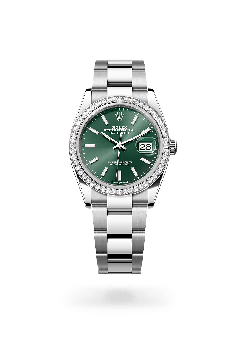 Rolex Datejust 36 M126284RBR-0044 Herrenuhr - Oyster, 36 mm, Edelstahl Oystersteel und Weißgold mit Diamanten