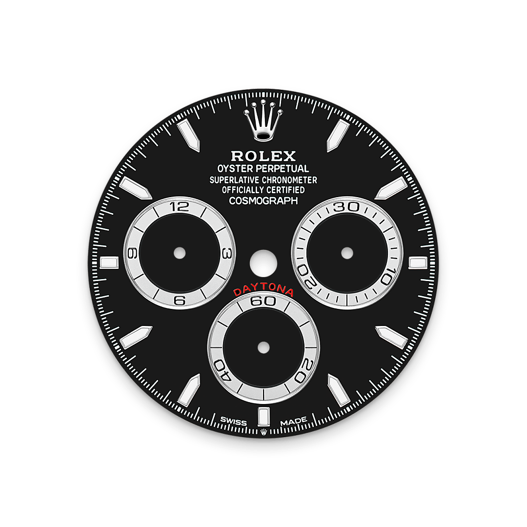 Schwarzes Zifferblatt