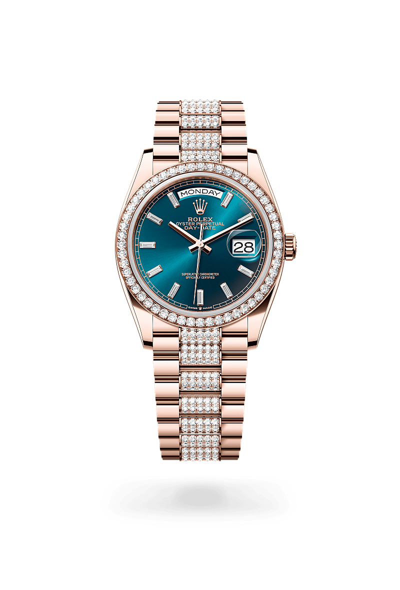 Rolex Day-Date 36 M128345RBR-0084 Herrenuhr - Oyster, 36 mm, Everose-Gold mit Diamanten