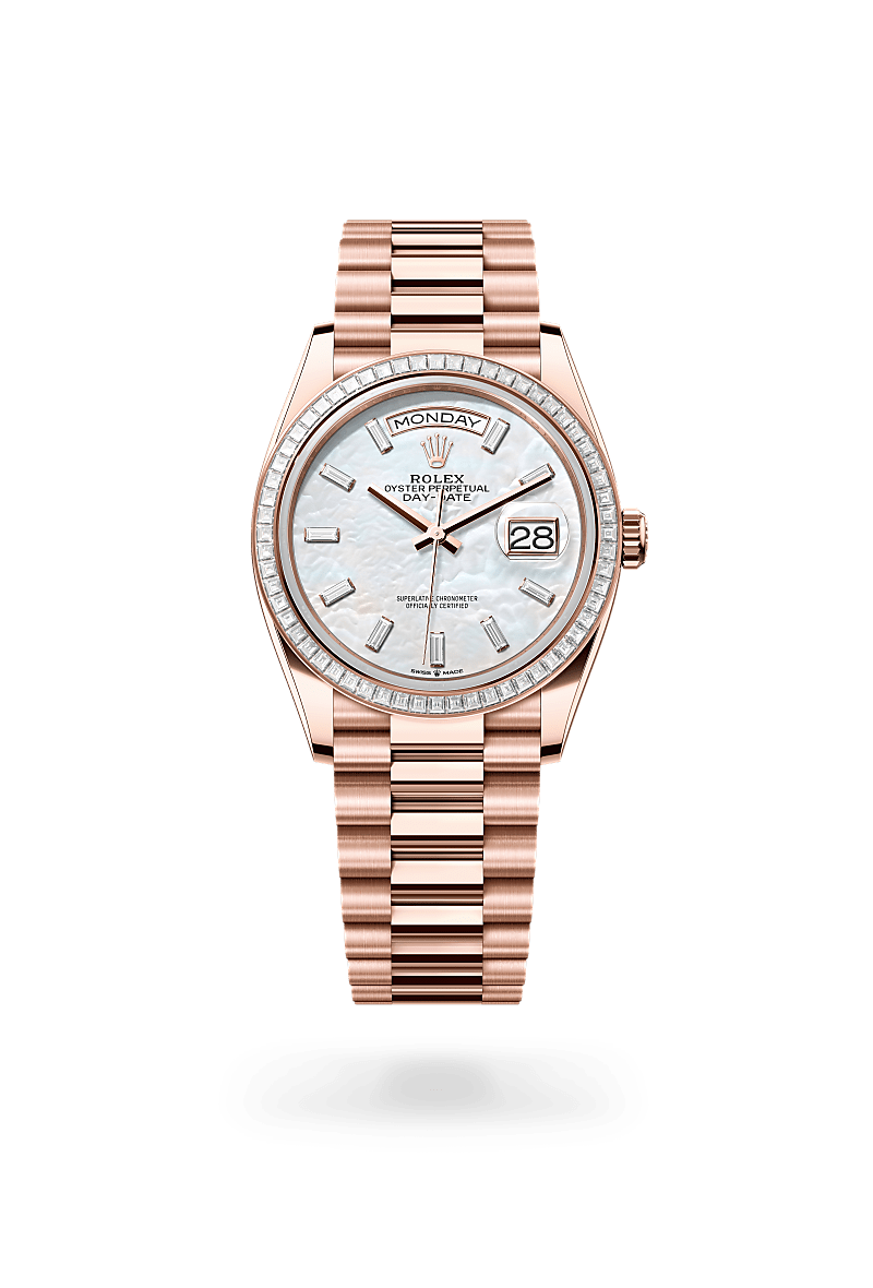 Rolex Day-Date 36 M128395TBR-0026 Herrenuhr - Oyster, 36 mm, Everose-Gold mit Diamanten