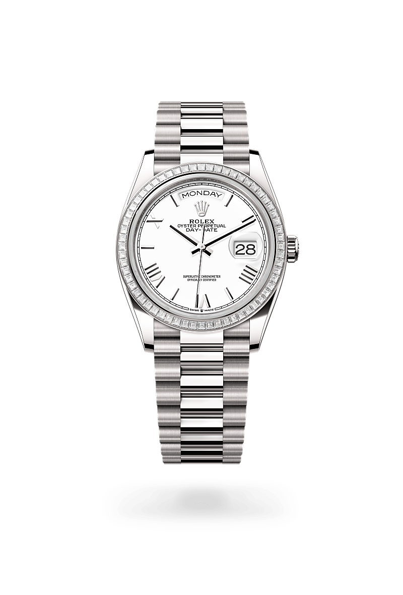 Rolex Day-Date 36 M128399TBR-0019 Herrenuhr - Oyster, 36 mm, Weißgold mit Diamanten