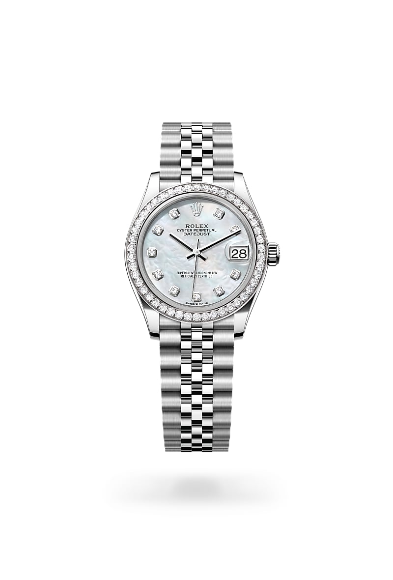 Rolex Datejust 31 M278384RBR-0008 Herrenuhr - Oyster, 31 mm, Edelstahl Oystersteel und Weißgold mit Diamanten