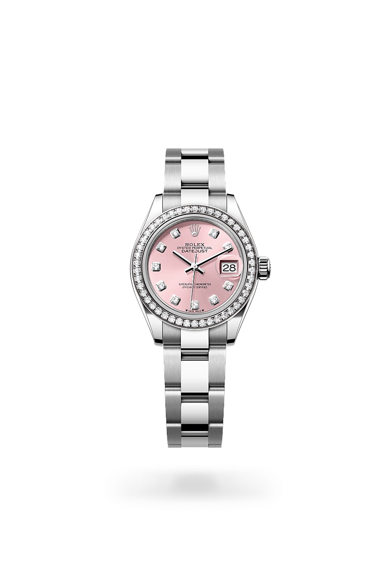Rolex Lady-Datejust M279384RBR-0004 Herrenuhr - Oyster, 28 mm, Edelstahl Oystersteel und Weißgold mit Diamanten